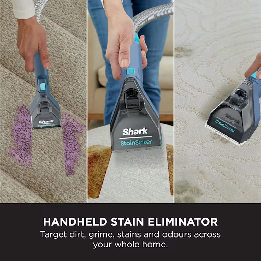 Shark StainStriker Pro+ PX200UKTBL1 Royal Blue Stain and Spot Cleaner with Accessories Image 4