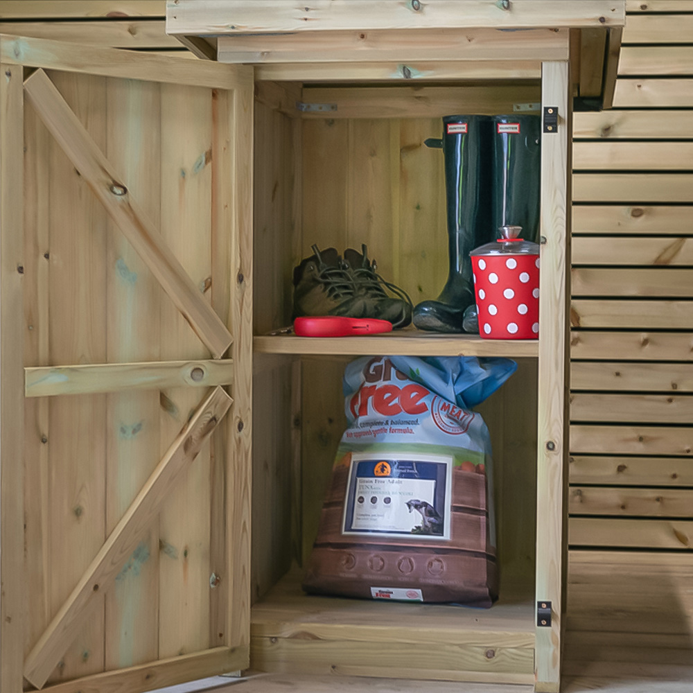 The Garden Village Gisburn 3 x 3ft Small Garden Storage Shed Image 3