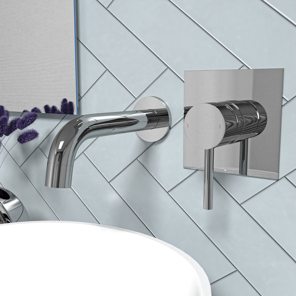 Nes Home Remy Chrome Concealed Valve Mixer Hot and Cold with Basin Modern Tap Image 2