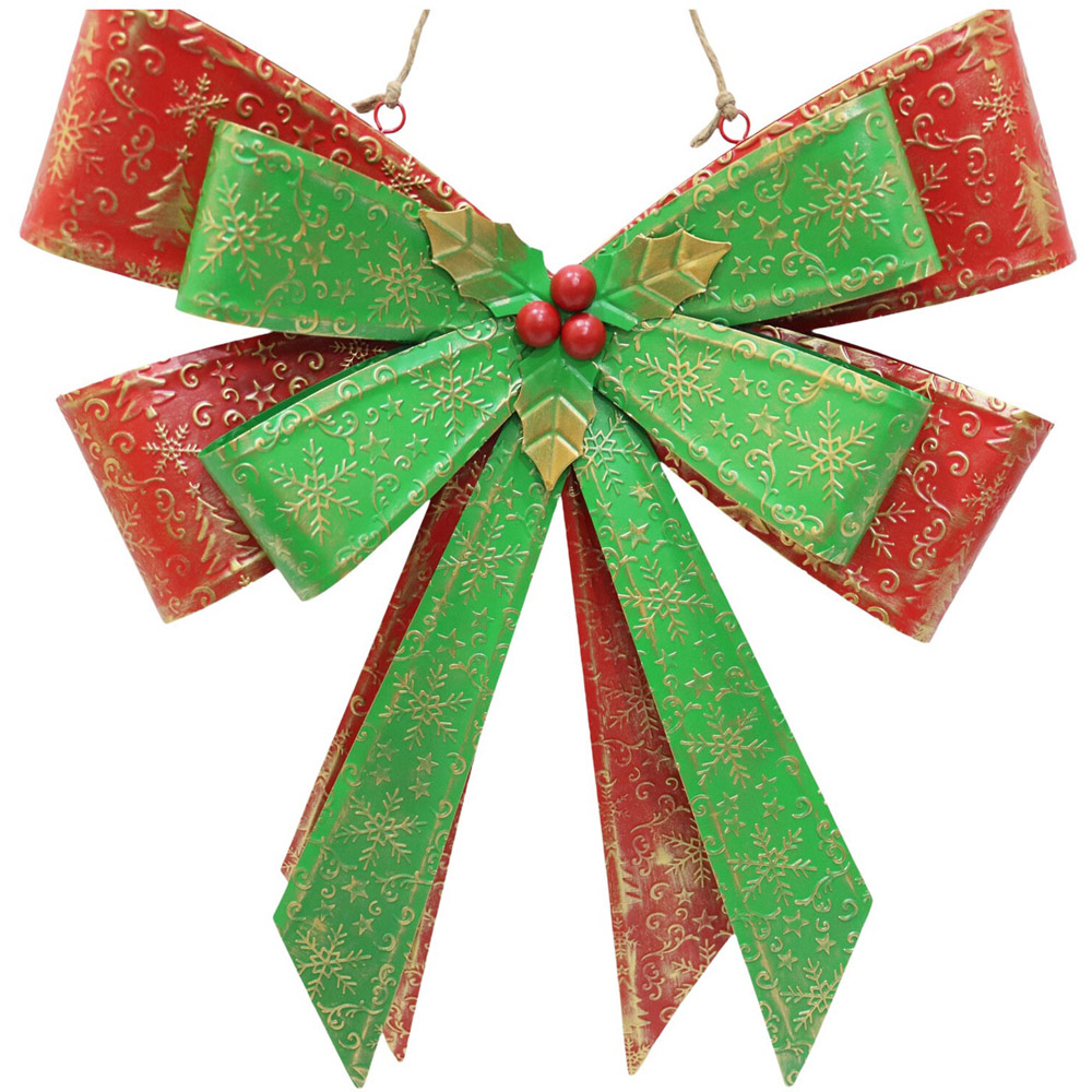 Vintage Bow Festive Wall Decor Image 2