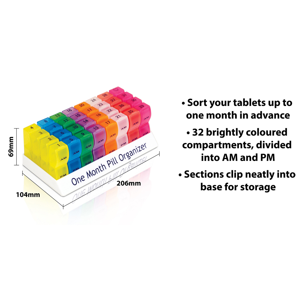 Aidapt One Month Pill Organiser Image 5