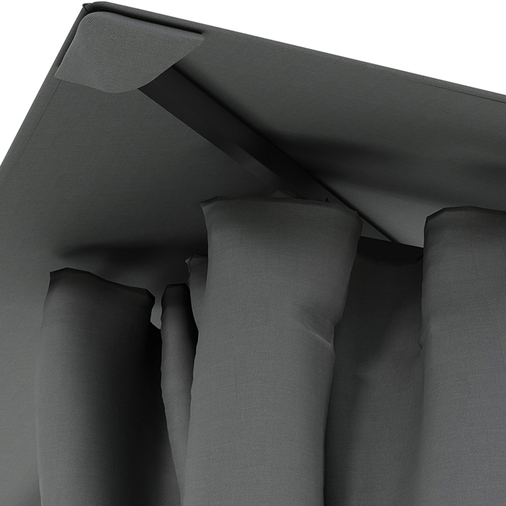 Living and Home Dark Grey Solar LED Metal Gazebo 4 x 2.6m Image 5