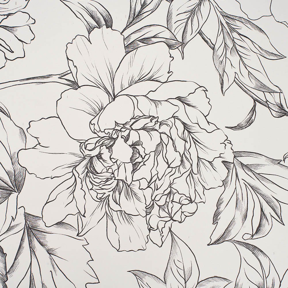 Living and Home Floral Pattern Beige Peel and Stick Wallpaper Image 6