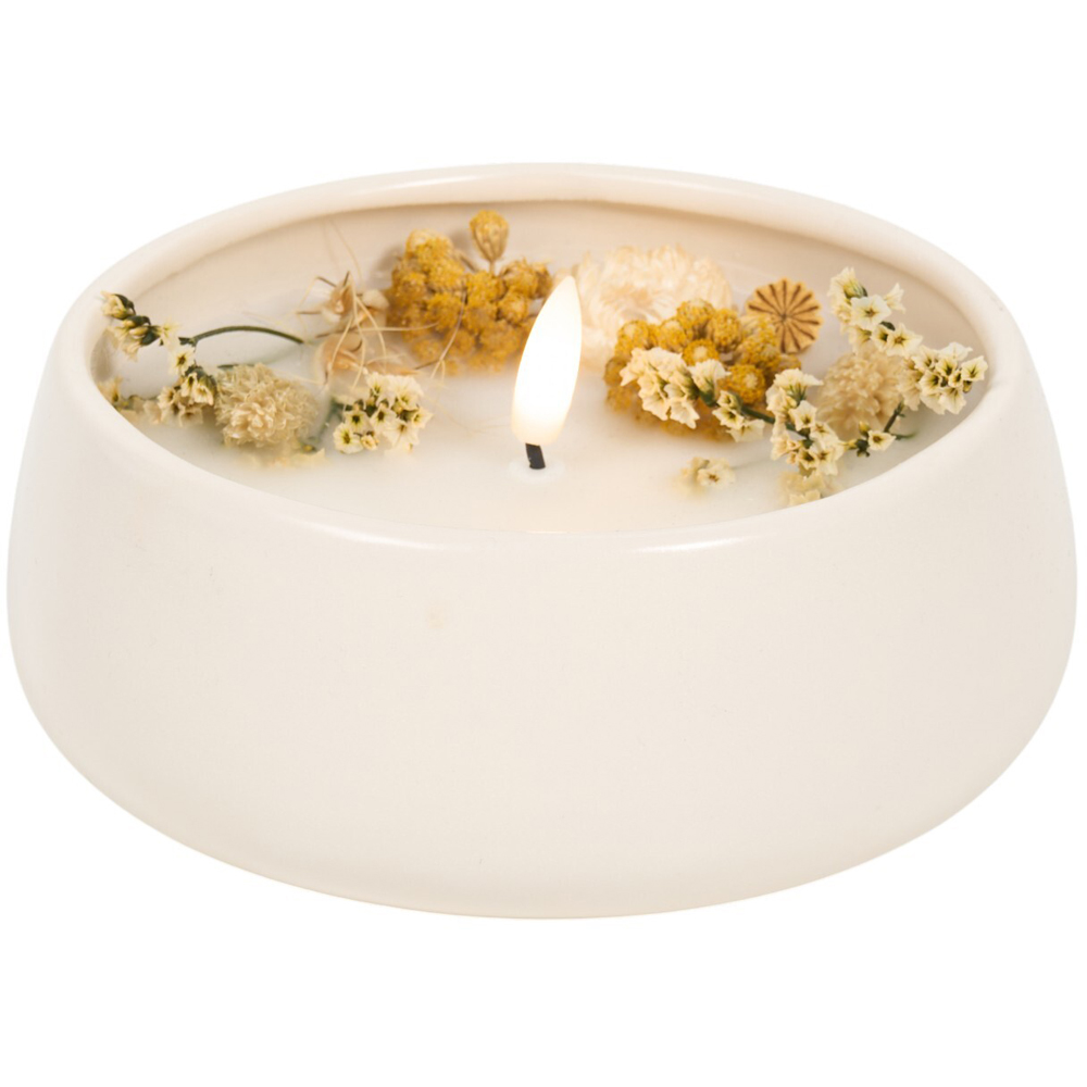Floral Ceramic LED Candle Image 3