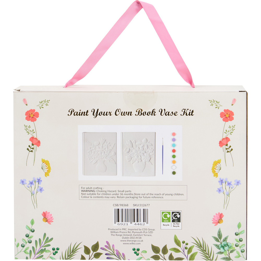 Paint Your Own Book Vase Kit White Image 3