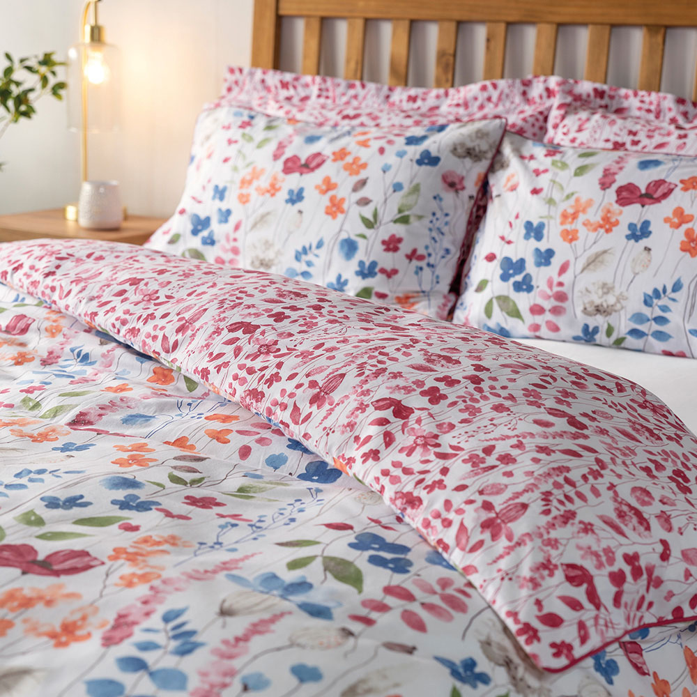 Serene Marnie Super King Size Floral Duvet Set Image 2