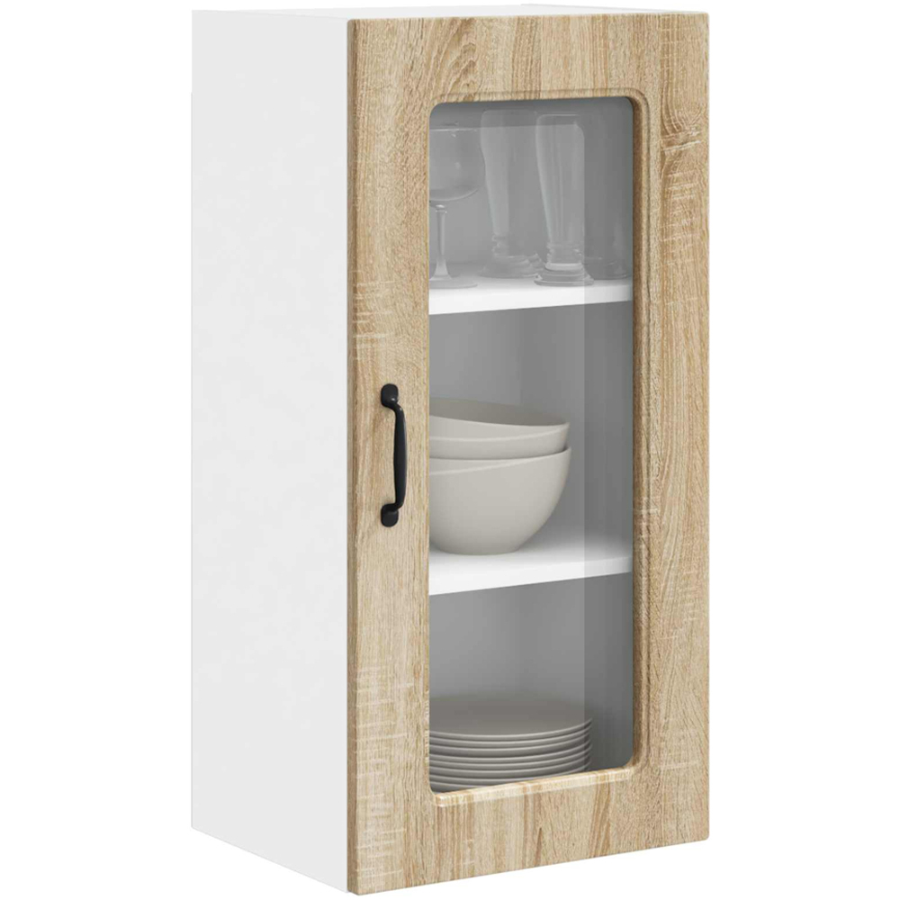vidaXL Kalmar Single Door Sonoma Oak Wall Kitchen Cabinet 2 Pack Image 3