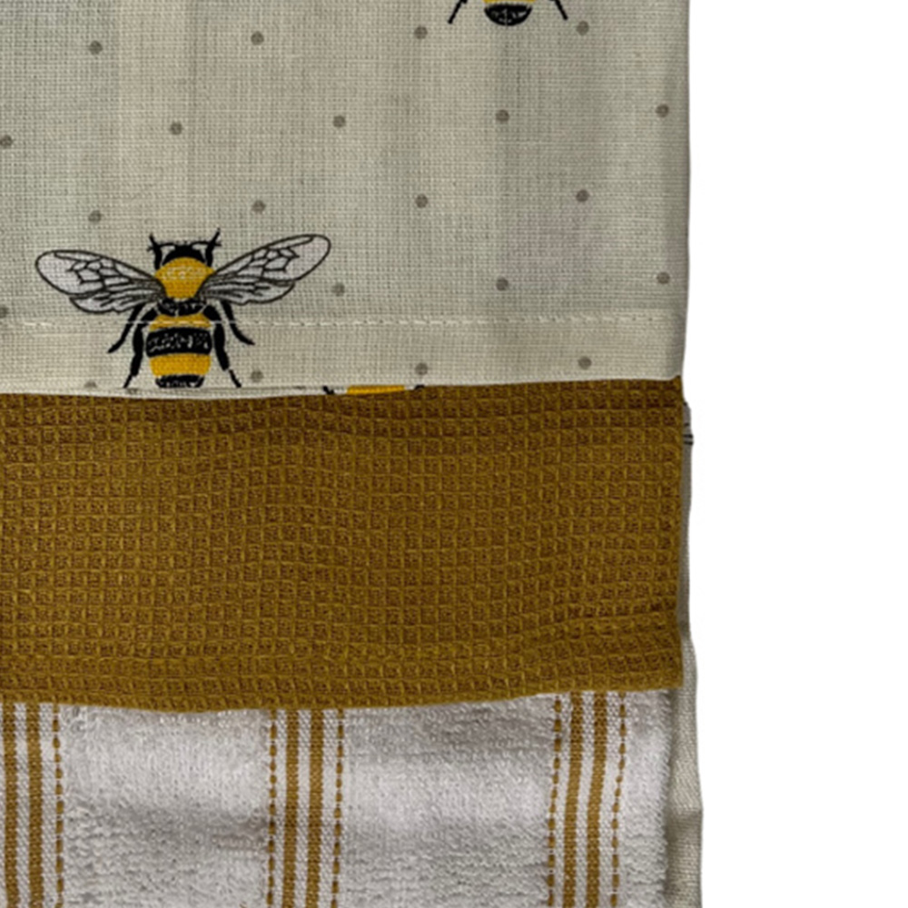 Bellissimo Bee Cotton Tea Towel 3 Pack Image 2