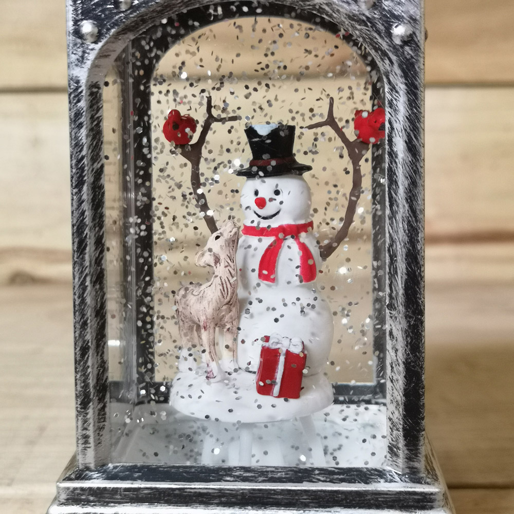 Samuel Alexander Snowman Water Spinner Lantern Christmas Decoration 21cm Image 3