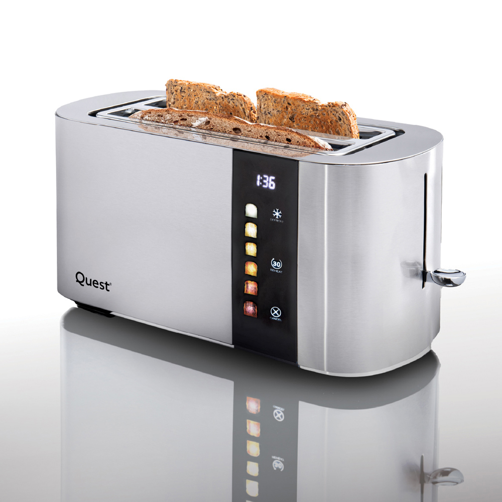 Quest 68290 Silver 4 Slice Digital Toaster Image 2