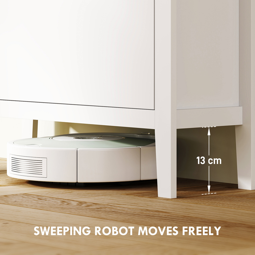 HOMCOM 3 Flip Down Drawer White Shoe Cabinet Image 8