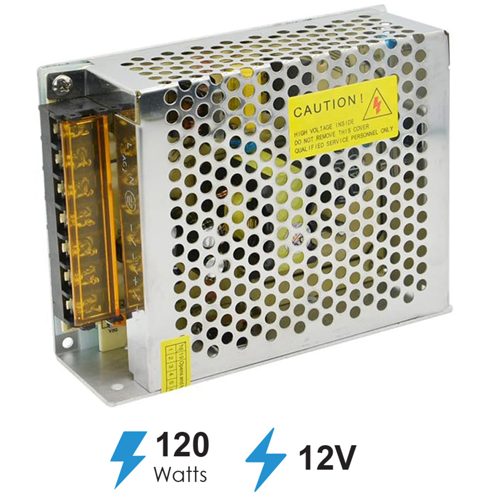 Ener-J 12V 10A 120W DC Metal Power Supply Driver for LED Image 6