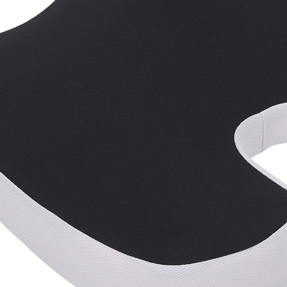 Living and Home Black and Grey Memory Foam Seat Cushion 43 x 35cm Image 5