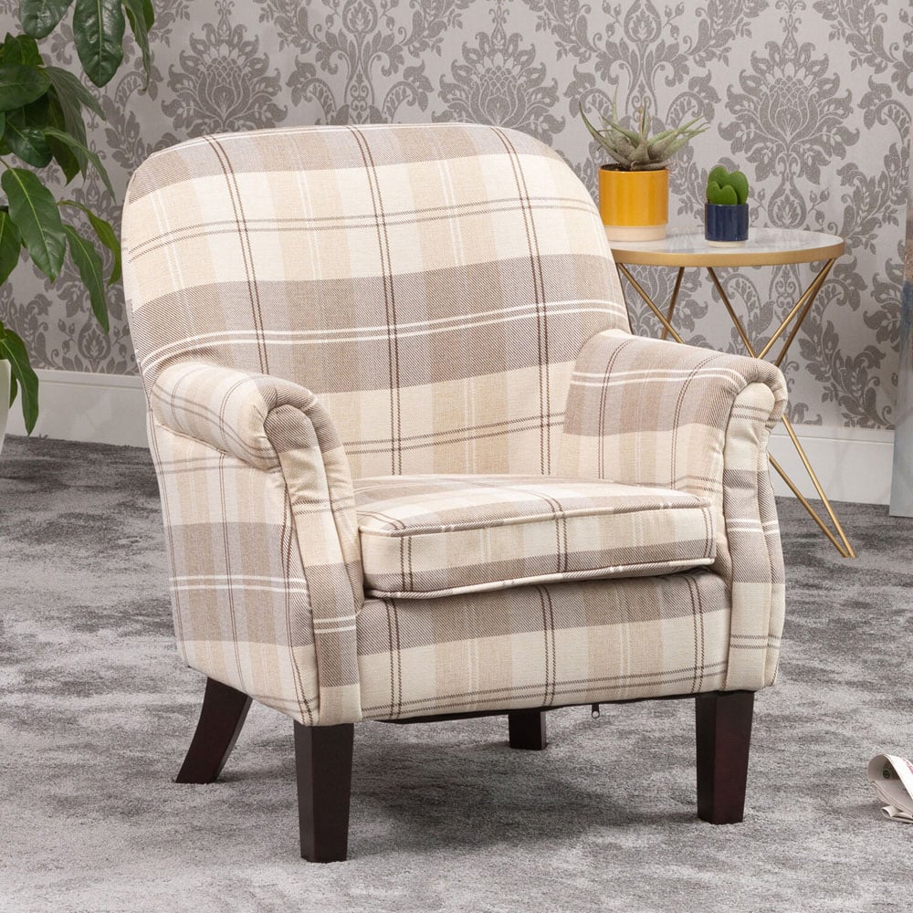 Artemis Home Candia Beige Armchair Image 3