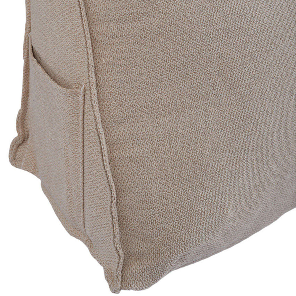 Living and Home Beige Wedge Headboard Pillow with Side Pocket 180 x 50cm Image 6