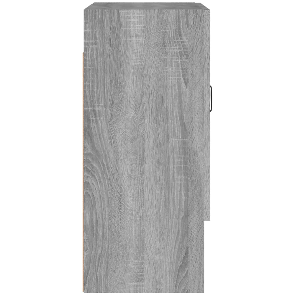 vidaXL 2 Door Single Shelf Grey Sonoma Wall Cabinet Image 5