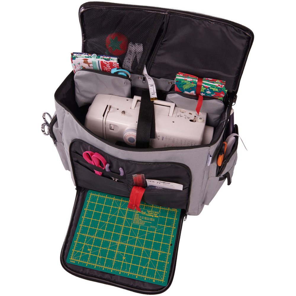 Sewing Online 006105-GREY Grey Sewing Machine Trolley Bag 47 x 38 x 24cm Image 5