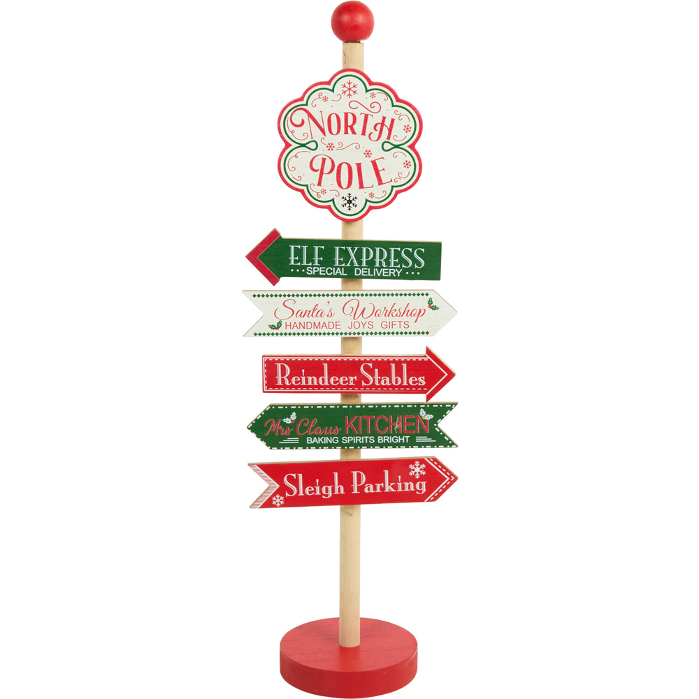 Wooden North Pole Stand Image 1