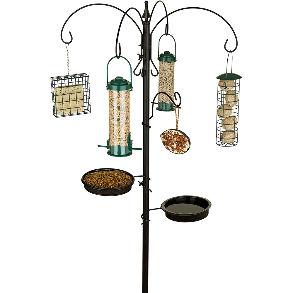 SA Products Premium Bird Feeding Station with 4 Feeders Image 6