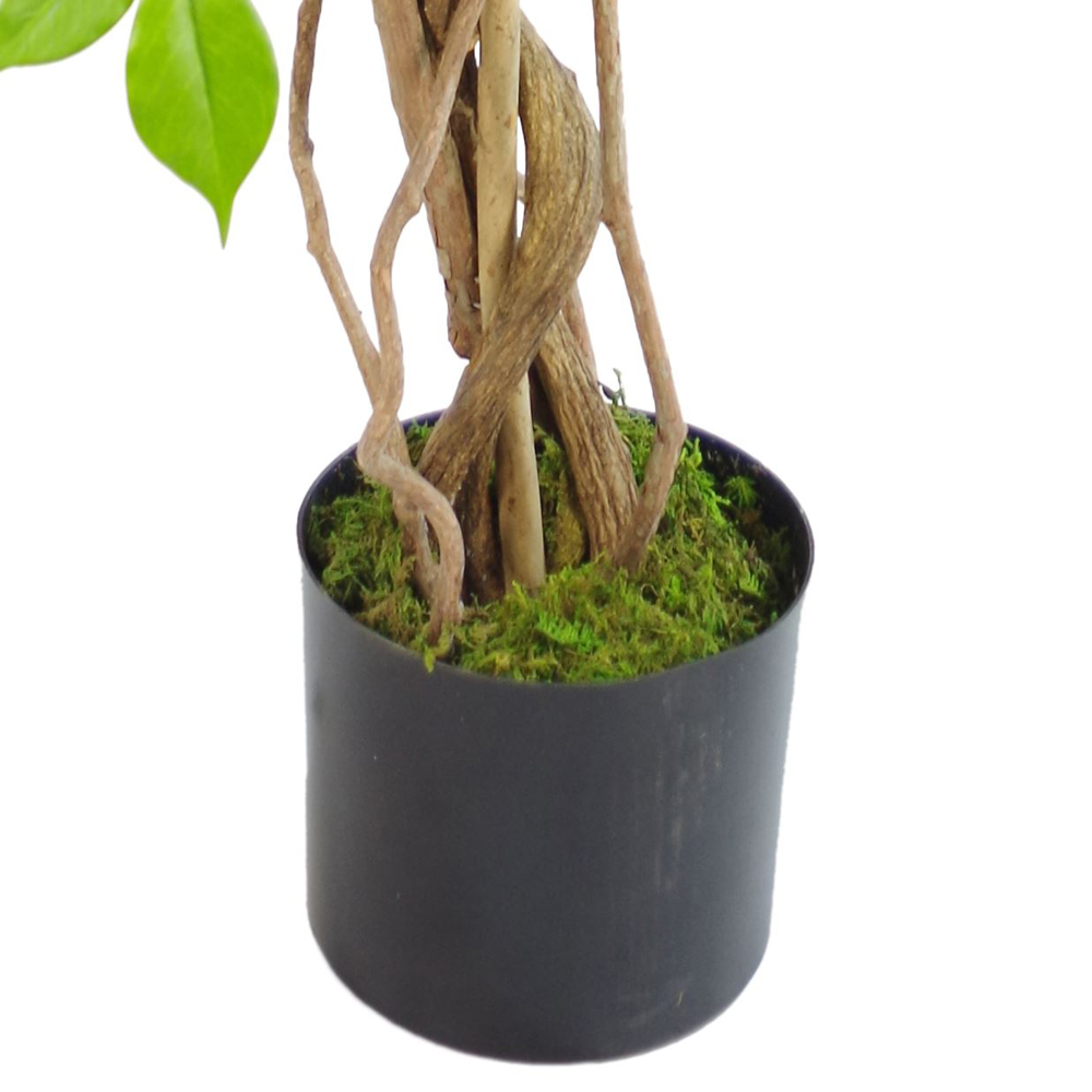 Leaf Purple Wisteria Blossom Artificial Tree in Plastic Pot 3.6ft Image 2