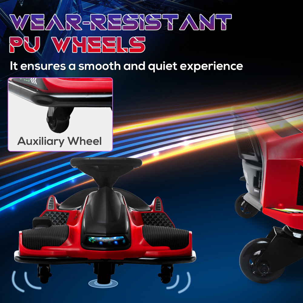 Tommy Toys Kids Red LED Electric Go Kart with Music 12V Image 6