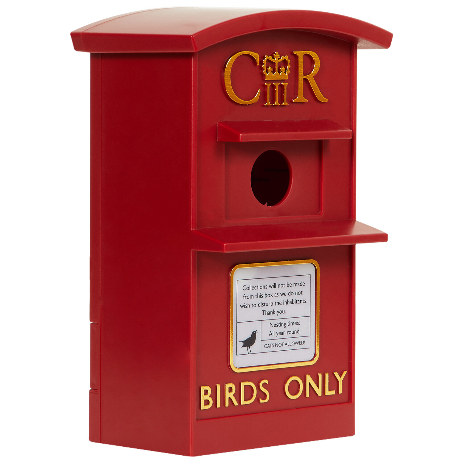 Bird House Post Box - Red Image 5