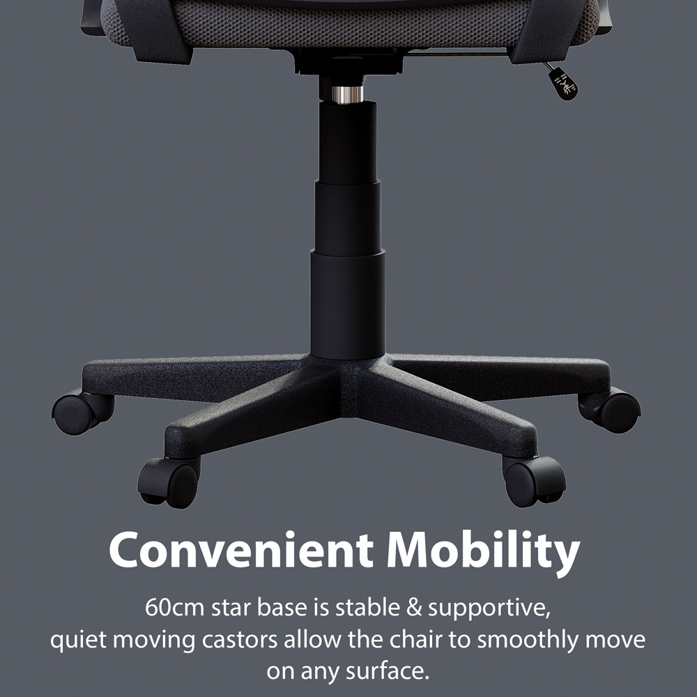 Vida Designs Airdrie Grey Mesh Office Chair Image 7