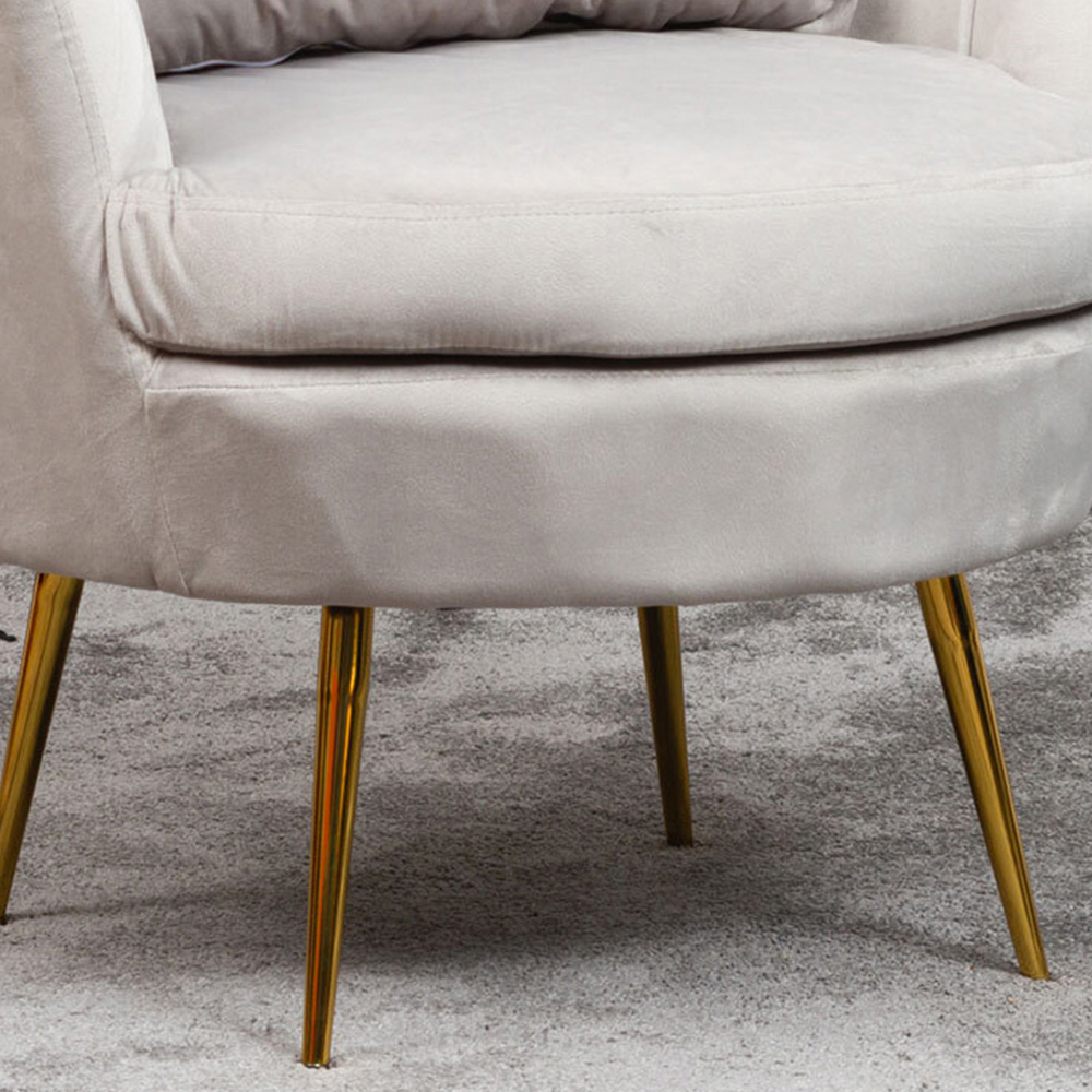 Artemis Home Benicia Silver Petal Accent Chair Image 3