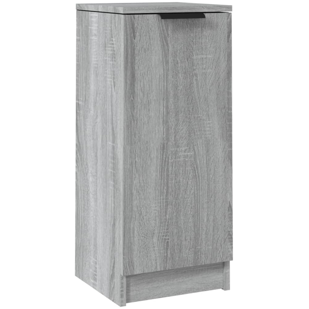 vidaXL Single Door Grey Sonoma Wooden Sideboard Image 2