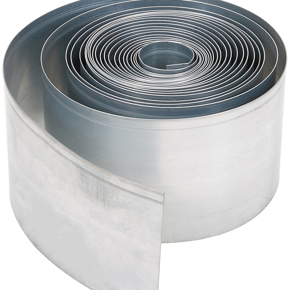 Living and Home 5m x 14cm Silver Metal Flexible Lawn Edging Image 3