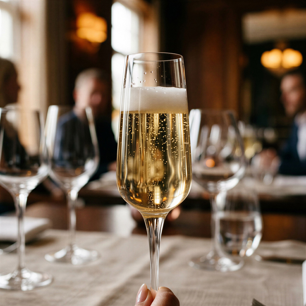 Bormioli Rocco Aurum Clear Glass Champagne Flute 230ml 24 Pack Image 4