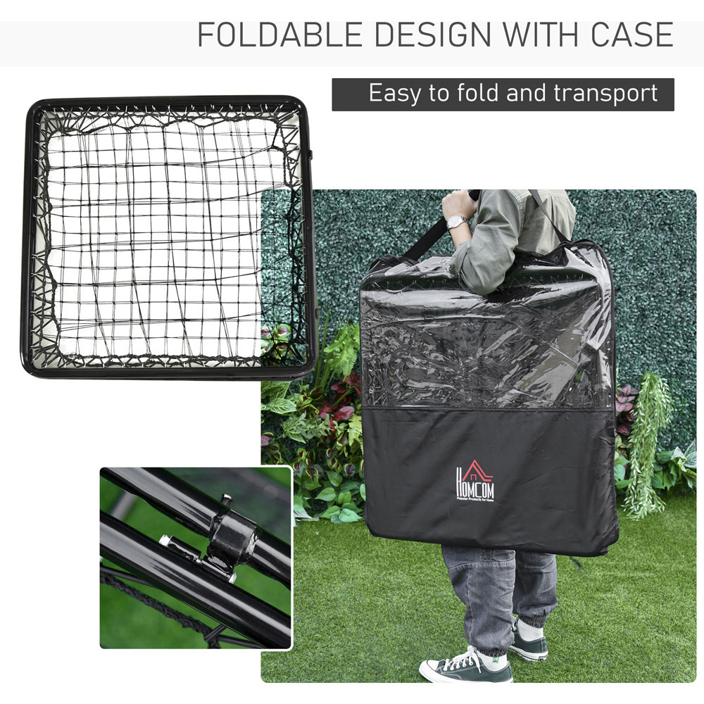 HOMCOM Adjustable Double Sided Rebounder Net 75 x 75cm Image 6