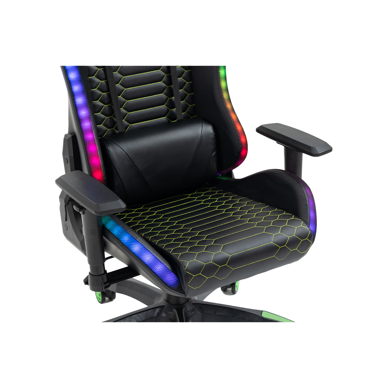 Triton LED Gaming Chair - Black Image 12