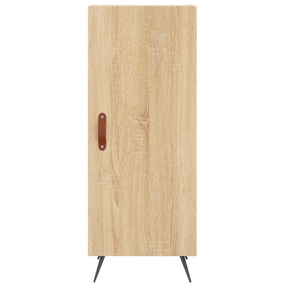 vidaXL Single Door Smoked Oak Sideboard Image 6