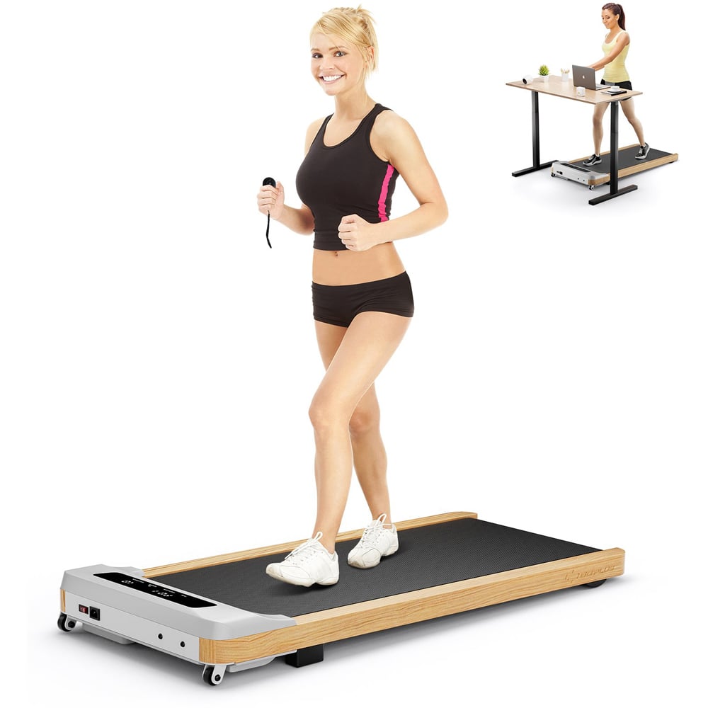 Costway Grey Under Desk Treadmill Walking Pad Image 2