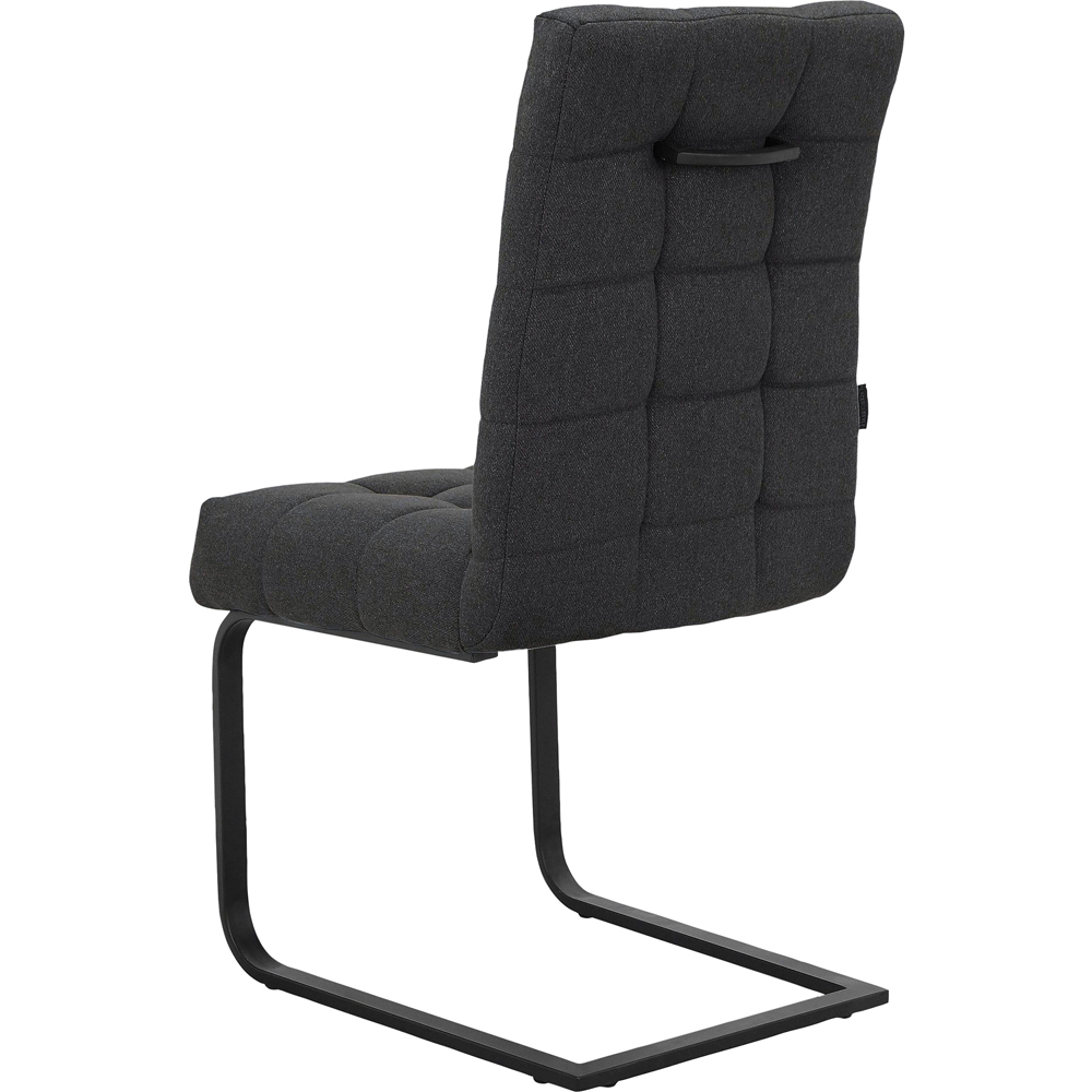 Dorel Terza Set of 2 Black Fabric Dining Chair Image 6
