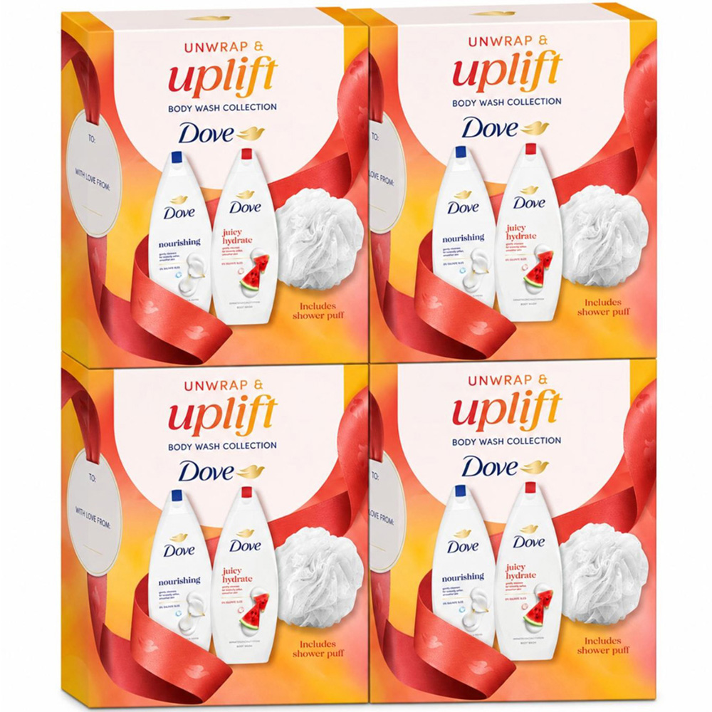Dove Unwrap and Uplift Body Wash Collection Gift Set 2 Piece 4 Pack Image 8