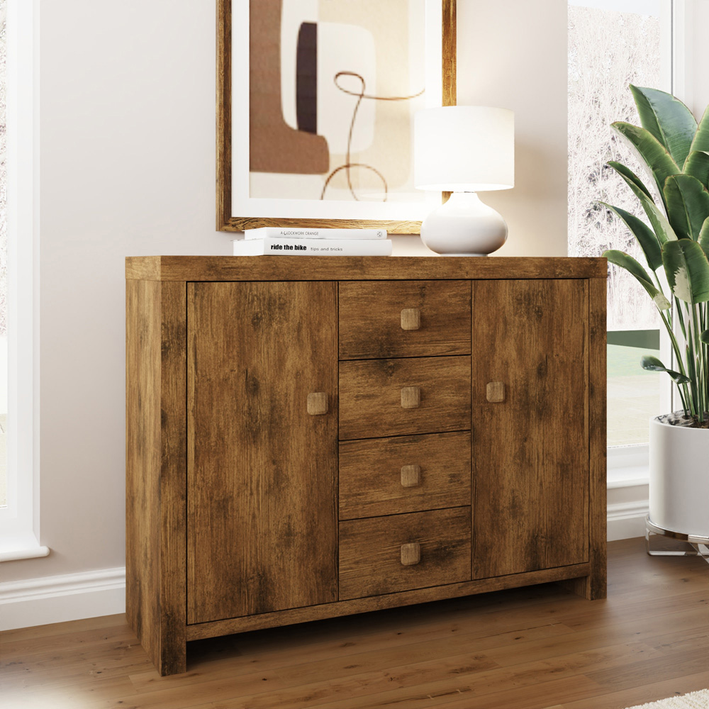 GFW Jakarta 2 Door 4 Drawer Mango Sideboard Image 6