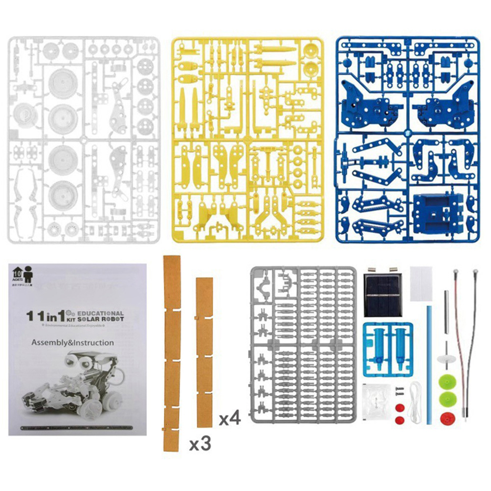 H&O Direct Kids 11-in-1 DIY Solar Robot Toy STEM Project Set Image 5
