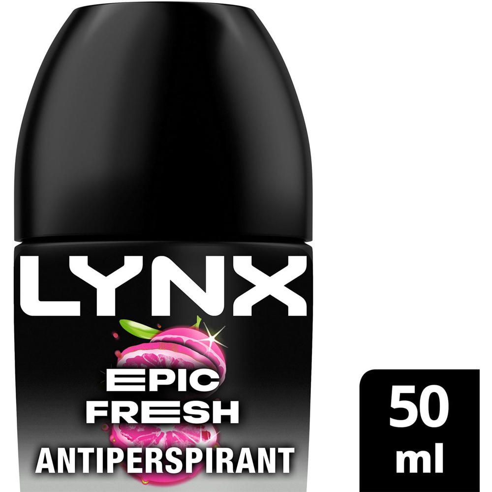 Lynx Epic Fresh 48H Sweat Protection Anti-Perspirant Roll On 50ml 3 Pack Image 6