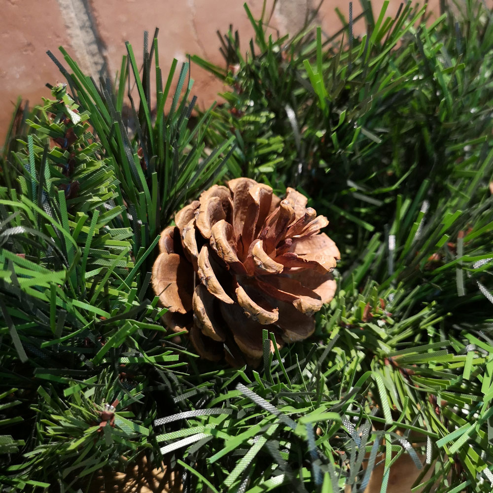 Samuel Alexander Snow Time Green Princess Christmas Garland Swag with Pinecones 90cm Image 3
