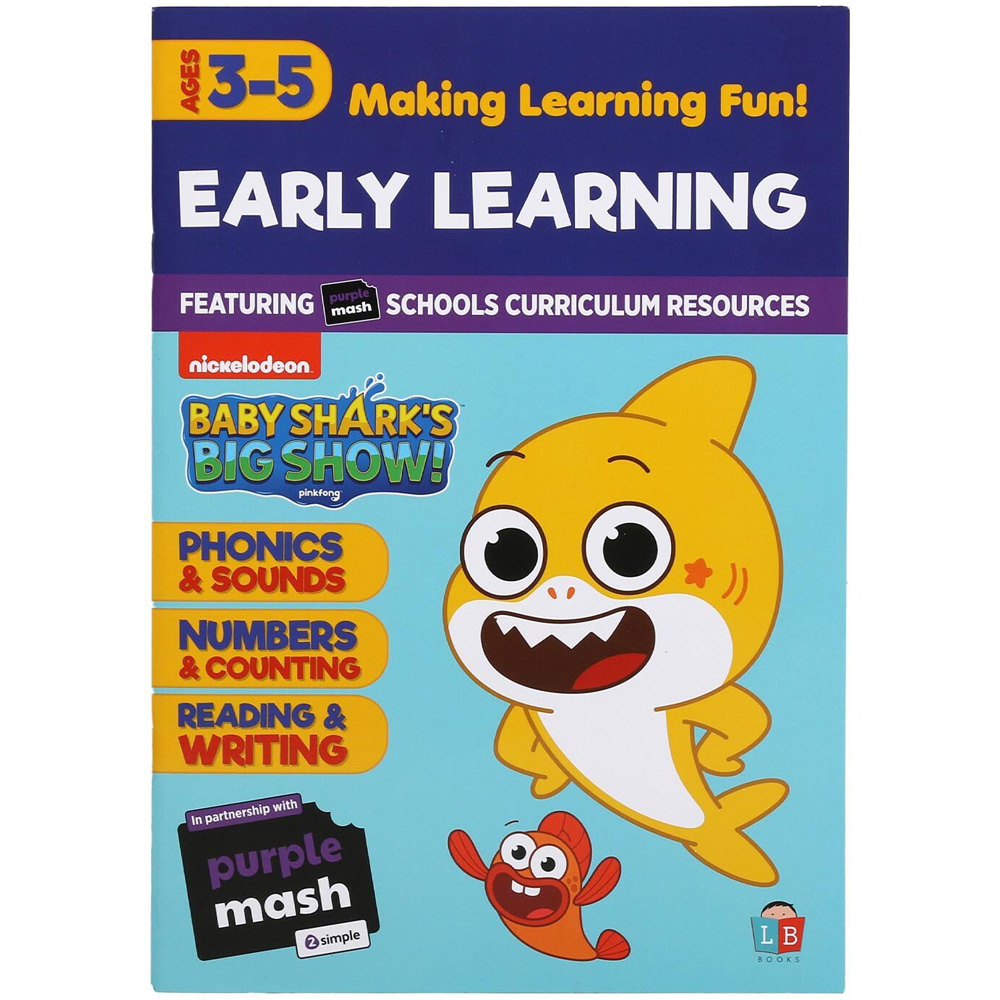 Baby Shark Starting School Age 3 to 5 - Blue Image 1