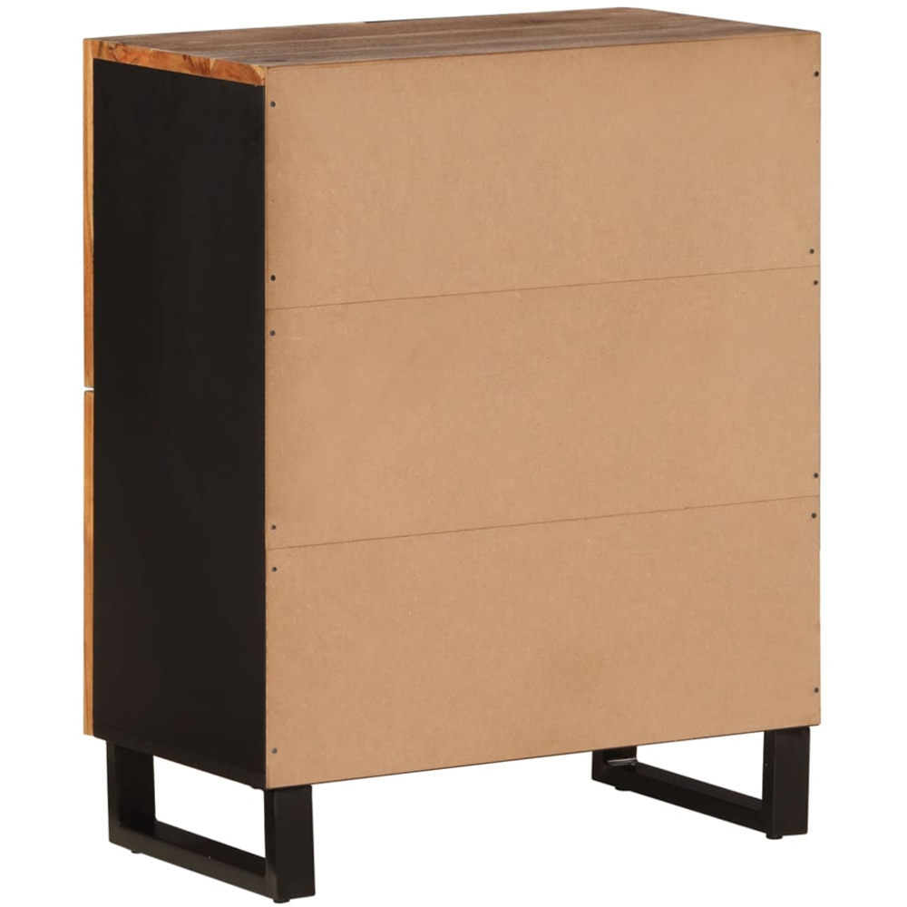 vidaXL 4 Door Solid Wood Acacia Sideboard Image 5