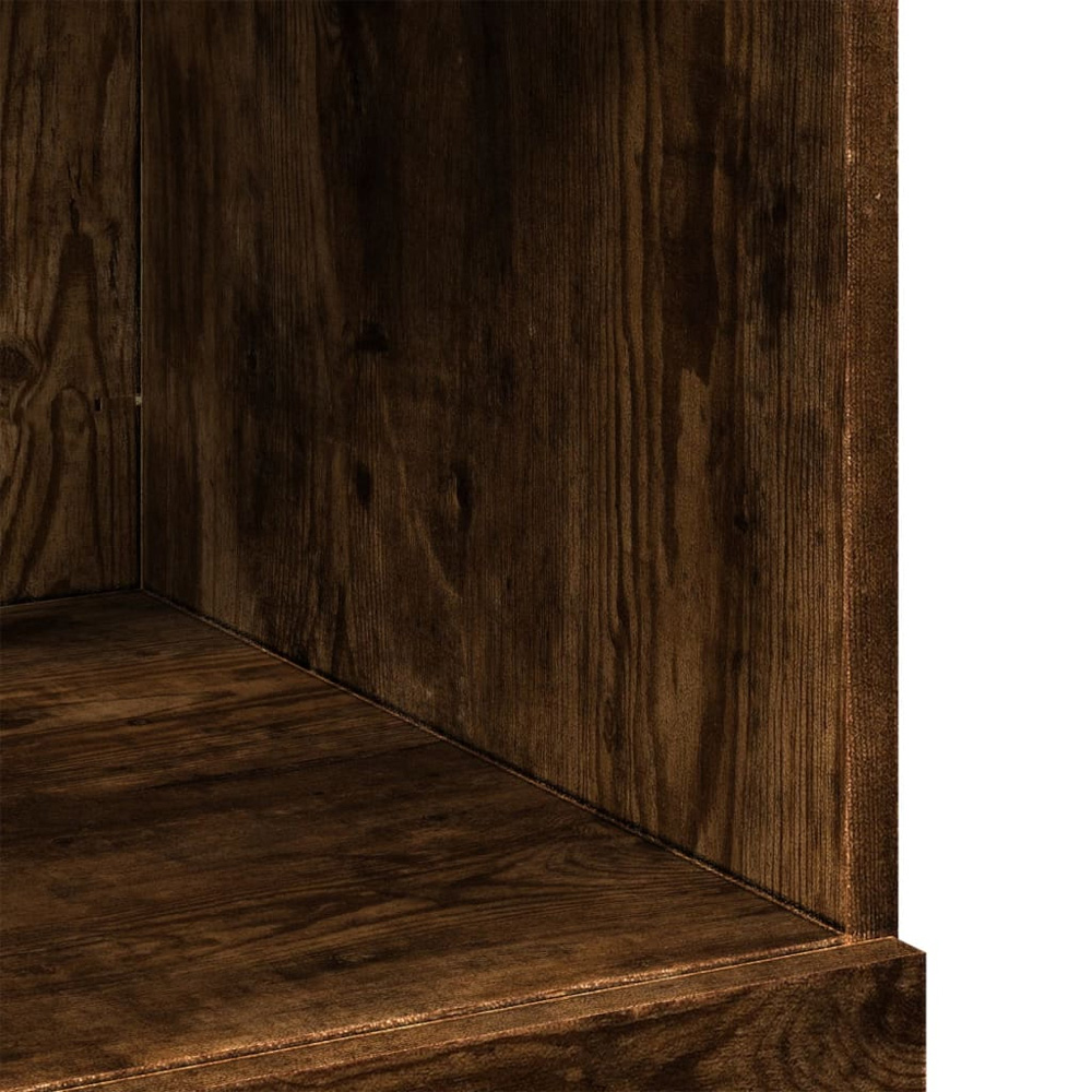 vidaXL 4 Drawer 6 Shelf Smoked Oak Highboard Image 8