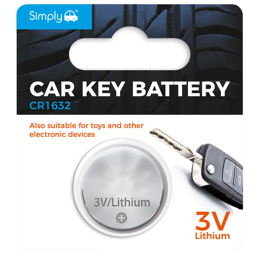 Autobar 15mm 3V CR1632 Lithium Car Key Battery Image