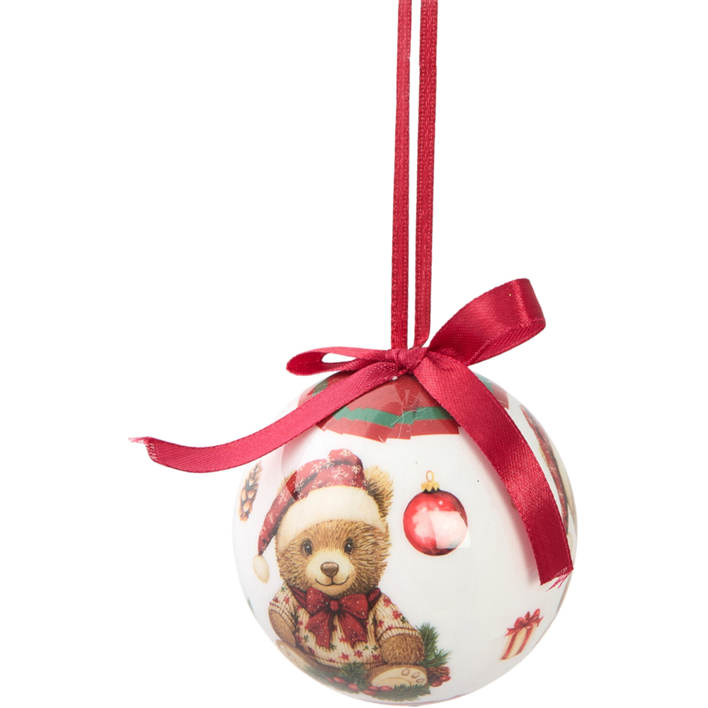 Pack of 4 Vintage Christmas Baubles Image 4