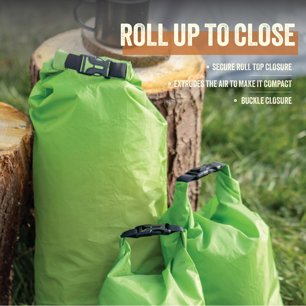 Milestone Camping Dry Sacks 3 Pack Image 7