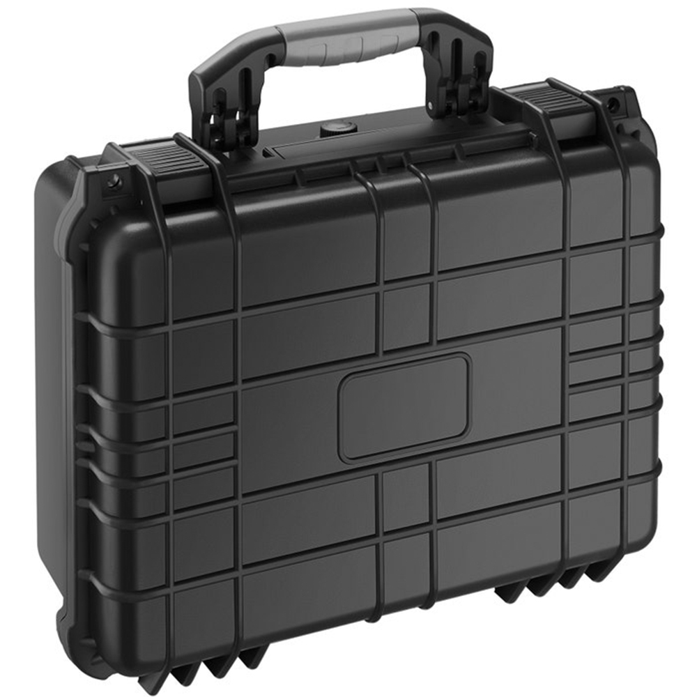 Tectake Large Black Hard Shell Waterproof Camera Case Image 1