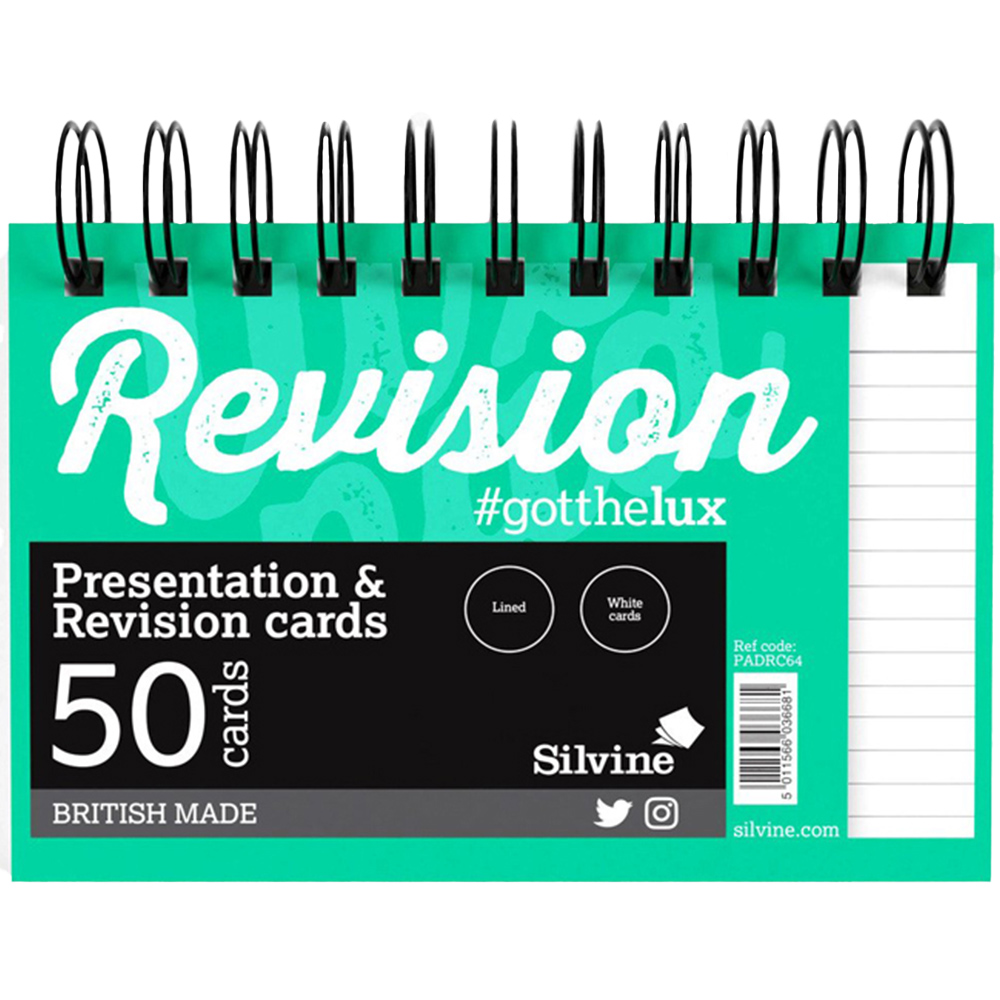 Silvine Wiro-Bound Revision Cards Image 1