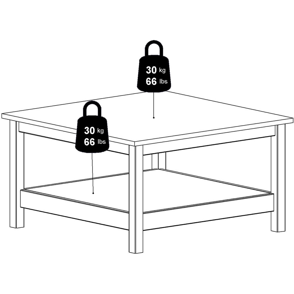 Florence Madrid Matt Black Coffee Table Image 9